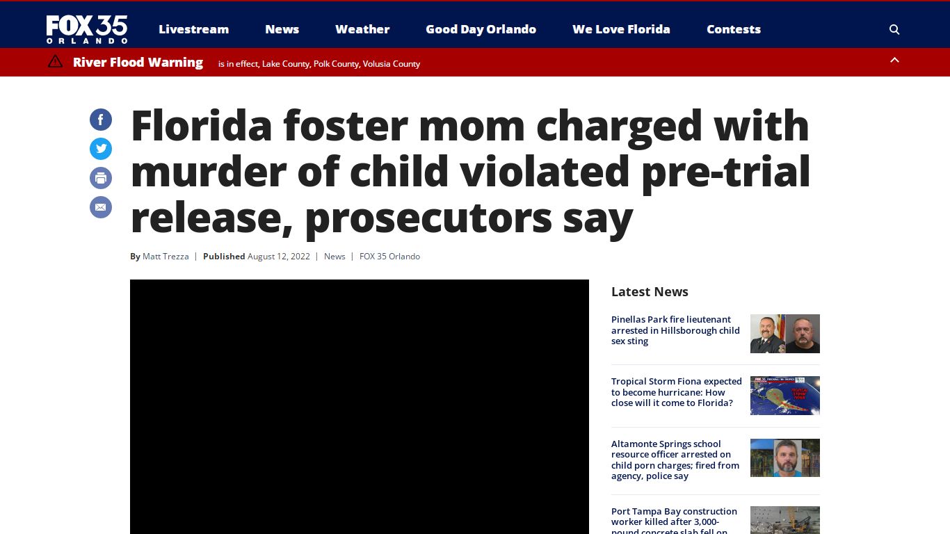 Florida foster mom charged with murder of child violated pre-trial ...